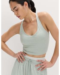 GOODMOVE - Women's Supersoft Scoop Neck Fitted Crop Vest Top - Lyst