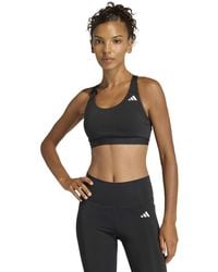 adidas - Women's Optime Essentials Workout Medium Support Sports Bra - Lyst