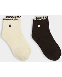 Sweaty Betty - Women's Frill Mini Crew Sock 2 Pack - Lyst