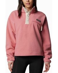 Columbia - Women's Helvetia Ii Cropped Sherpa Half Snap Fleece - Lyst