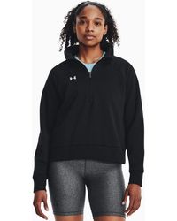Under Armour - Women's Rival Fleece 1/2 Zip - Lyst