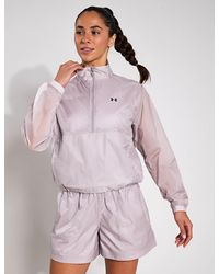 Under Armour - Women's Rival Woven 1/2 Zip Anorak - Lyst