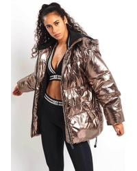 ivy park bronze padded jacket