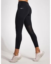 Nike - W Nk Df Fast Tghtblack/reflective Silv - Lyst
