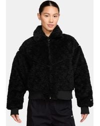 Nike - Women's Sportswear Essential Fur Bomber Jacket - Lyst