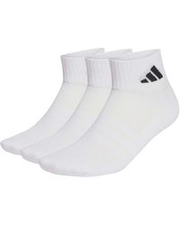 adidas - Women's Cushioned Sportswear Ankle Socks 3 Pair Pack - Lyst