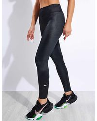 Nike Filament Dri-Fit Zippered Leggings in Black | Lyst