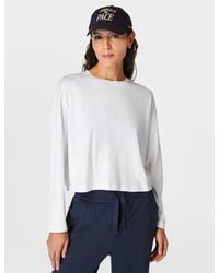 Sweaty Betty - Women's Essential Crop Long Sleeve T-shirt - Lyst