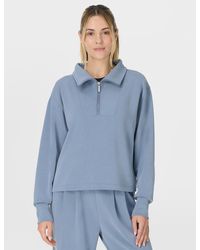 Sweaty Betty - Women's Sand Wash Half Zip Crop Sweatshirt - Lyst