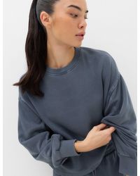 GOODMOVE - Women's Cotton Rich Garment Dye Boxy Sweatshirt - Lyst