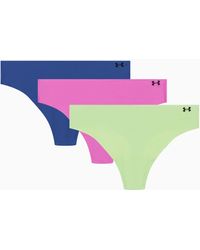 Under Armour - Women's Pure Stretch 3-pack No Show Thong - Lyst