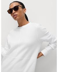 GOODMOVE - Women's Cotton Rich Brushed Longline Sweatshirt - Lyst