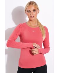 Nike Dri-fit Adv Aura Long-sleeve Top - Pink