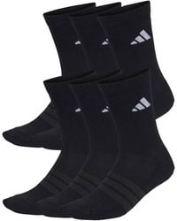 adidas - Women's Cushioned Crew Socks 6 Pair Pack - Lyst