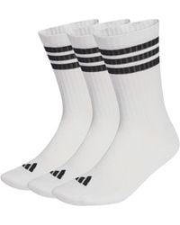 adidas - Women's 3-stripes Cushioned Crew Socks 3 Pair Pack - Lyst