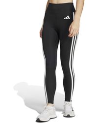 adidas - Women's Optime Essentials 3-stripes 7/8 leggings - Lyst