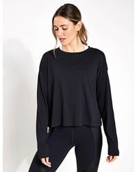Sweaty Betty - Women's Essential Crop Long Sleeve T-shirt - Lyst
