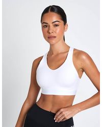 adidas - Women's Optime Essentials Workout High Support Sports Bra - Lyst