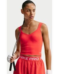 Nike - Pro Sculpt -Support Padded Sports Bra Tank Top - Lyst