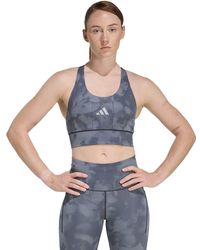 adidas - Women's Adi365 Running Pocket Graphic Medium Support Sports Bra - Lyst