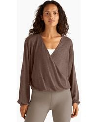 Beyond Yoga - Wrapped Up Pullover - Lyst