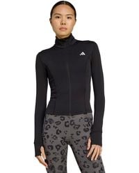 adidas - Women's Optime Essentials Full-zip Jacket - Lyst