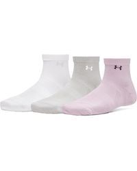 Under Armour - Women's Vanish 3-pack Quarter Socks - Lyst