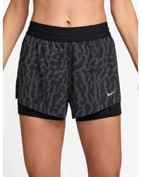 Nike - Women's Swift Dri-fit 2-in-1 Printed Running Shorts - Lyst