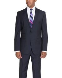 BOSS by HUGO BOSS The Kings/central Navy Super 100 Wool Suit With Ticket  Pocket in Blue for Men | Lyst