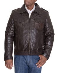 Tommy Hilfiger Leather jackets for Men - Up to 73% off at Lyst.com
