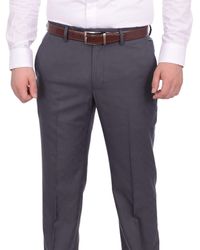 Nautica Classic Fit With Subtle Flat Front Washable Dress Pants - Gray