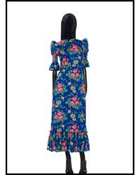 The Vampire's Wife - Toto Floral-print Cotton Midi Dress - Lyst