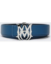 Amiri Nappa Ma 4cm Belt - Blue