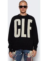 新品 SAINT MICHAEL/WOOL SWEATER ブラック Lサイズ | www