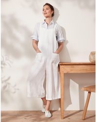 all white linen jumpsuits