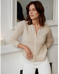 DAMEN Pullovers & Sweatshirts Strickjacke Casual Rabatt 63 % The white company Strickjacke Braun S 