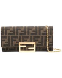 Fendi - Ff-Print Wallet - Lyst