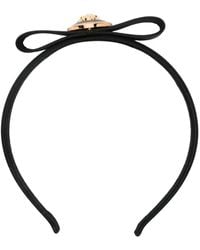 Versace - Gianni Ribbon Satin Headband Accessories - Lyst
