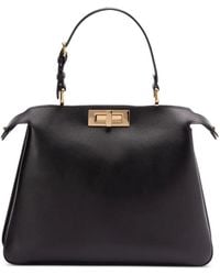 Fendi - Peekaboo Iconic Soft Medium Leather Bag - Lyst