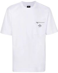 Fendi - T-Shirt With Pocket - Lyst