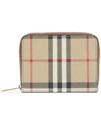 Burberry - Mini Zip Around Wallet - Lyst
