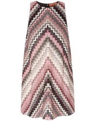 Missoni - A Line Zigzag Patterned Dress - Lyst