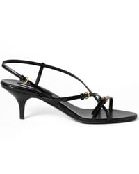 Miu Miu - Patent Leather Sandals With Buckles - Lyst