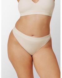 Thirdlove - Seamless Stretch Cotton Thong Panty - Lyst