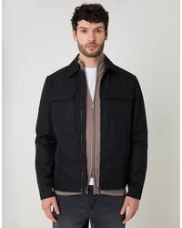 Threadbare - Showerproof Lightweight Zip Up Jacket With Collar - Lyst