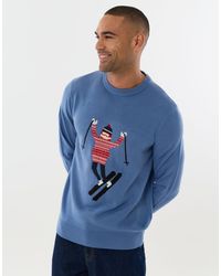 Threadbare - Knitted Skier Crew Neck Christmas Jumper - Lyst