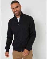 Threadbare - Funnel Neck Zip Through Sweatshirt - Lyst