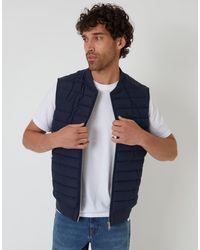 Threadbare - Quilted Hybrid Gilet - Lyst