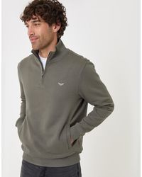 Threadbare - The Essential Cotton Rich Quarter Zip Sweatshirt - Lyst