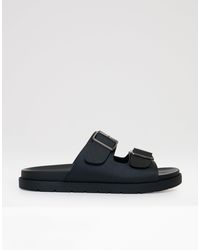 Threadbare - Faux Leather Buckle Strap Sandals - Lyst